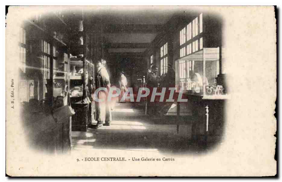 Paris - 3 - Ecole Centrale - Une Galerie en Cares - CPA 