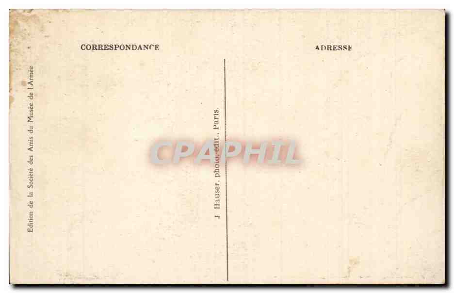 Paris - 7 - Hotel des Invalides - Tombe de Napoleon I - CPA  — Rückseite