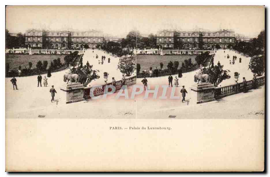 Paris - 6 - Palais du Luxembourg - Vue Stereoscopique - CPA 