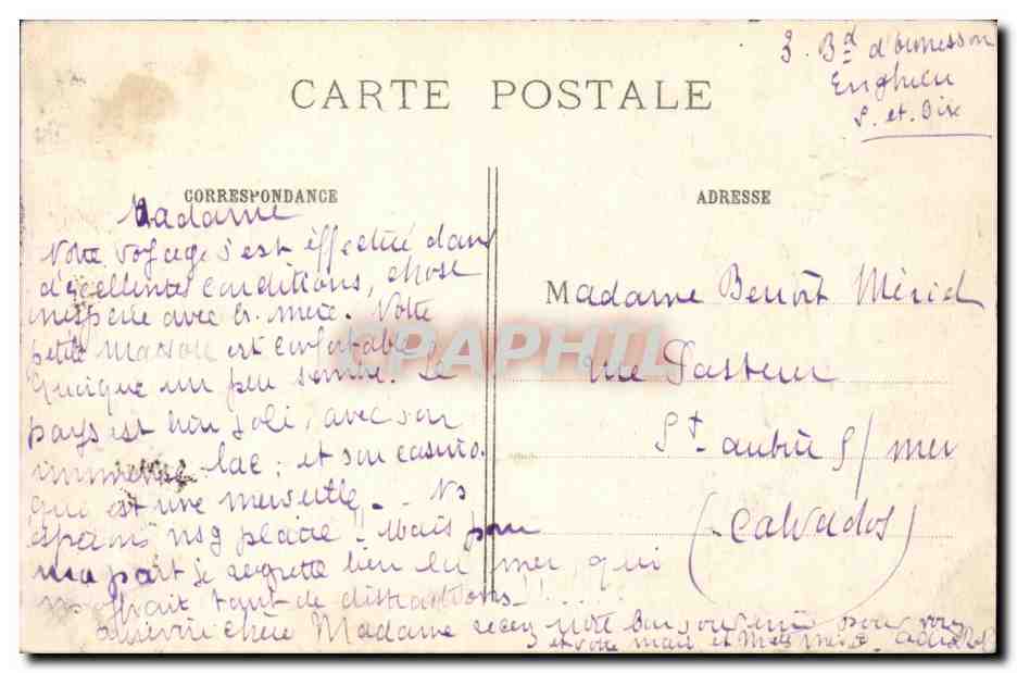 Enghien les Bains - Le Casino - Le Theatre - - CPA  — Back