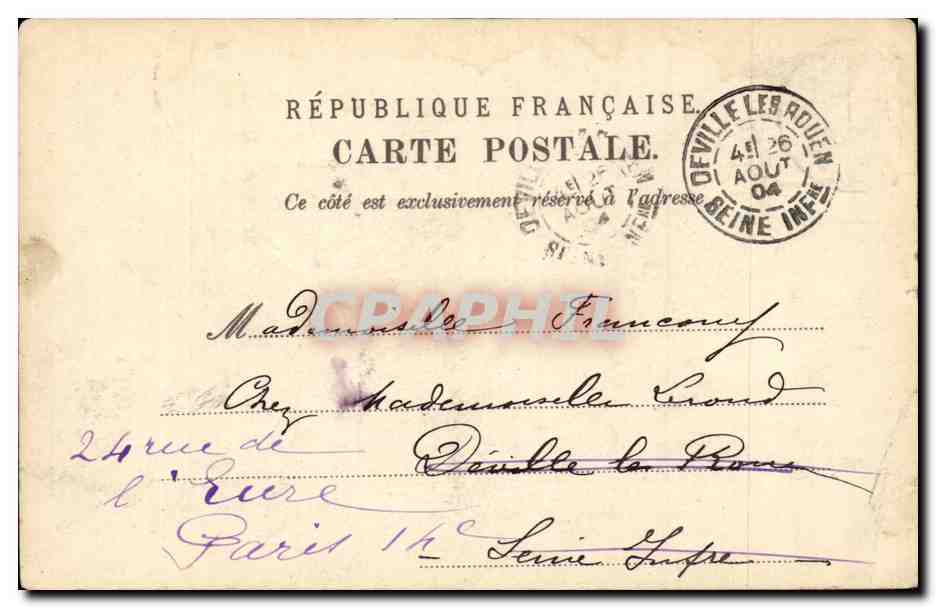 Nice - La Gare - CPA  — Rückseite