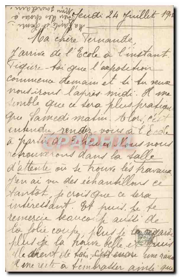 Fantaisie - Femme - Salon 1913 - Poesie - Poetry - Woman in grecian costumes - flamingo - CPA  — Verso