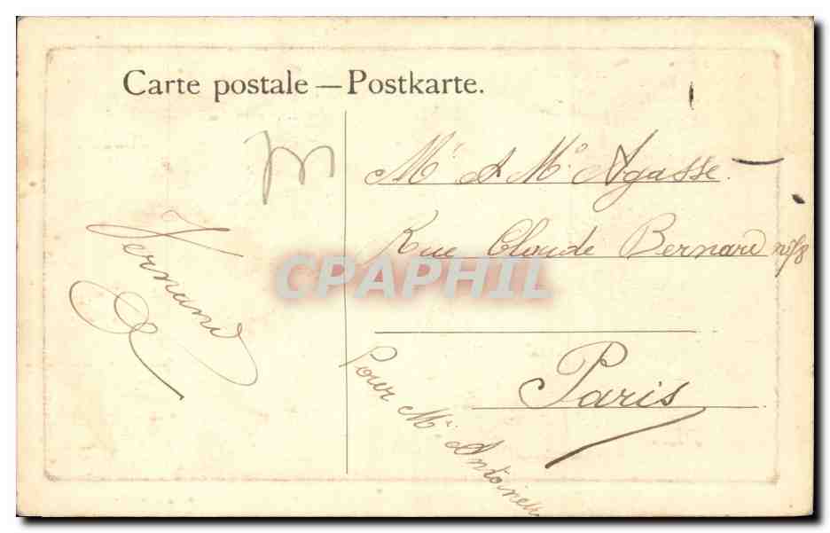 Fantasie - Femme - Pafumerie Paul Speller - Paris - Clown Pierrot - CPA  — Rückseite