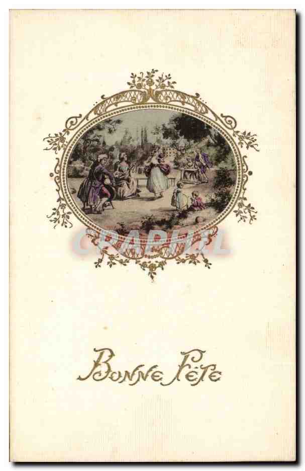 Fête — scène de jardin — Cathelain et Baryton, Paris, série n° 27