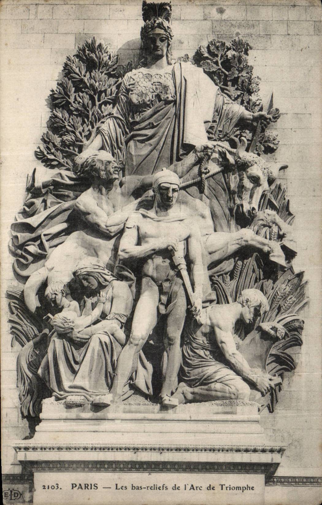Paris - 8 - L'Arc de Triomphe - Bas Relief - CPA 