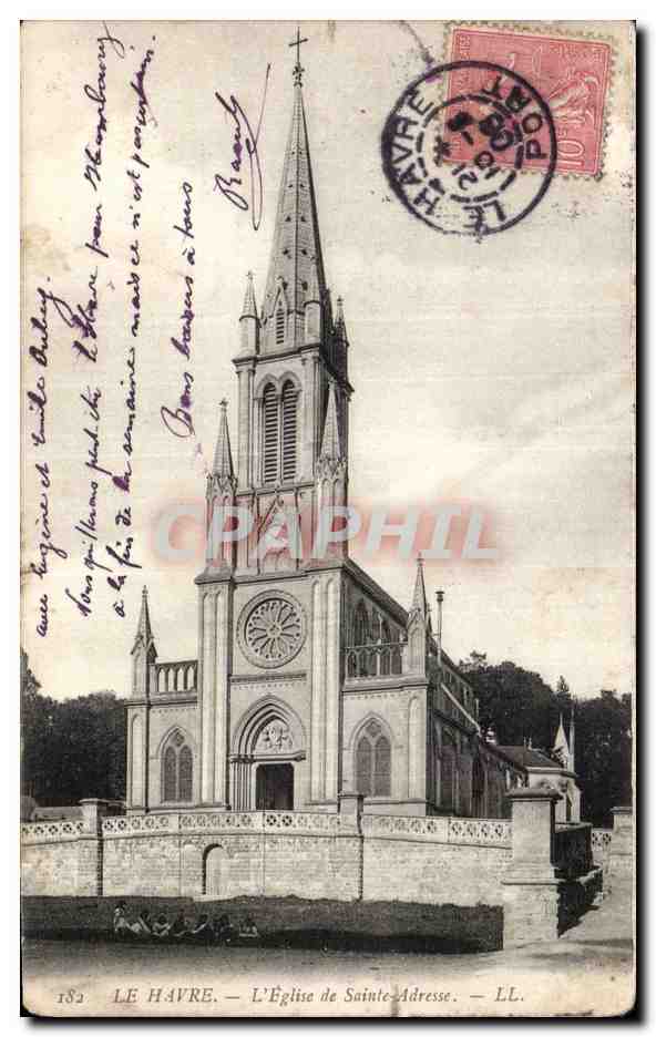 Le Havre - Eglise de Sainte Adresse - CPA 