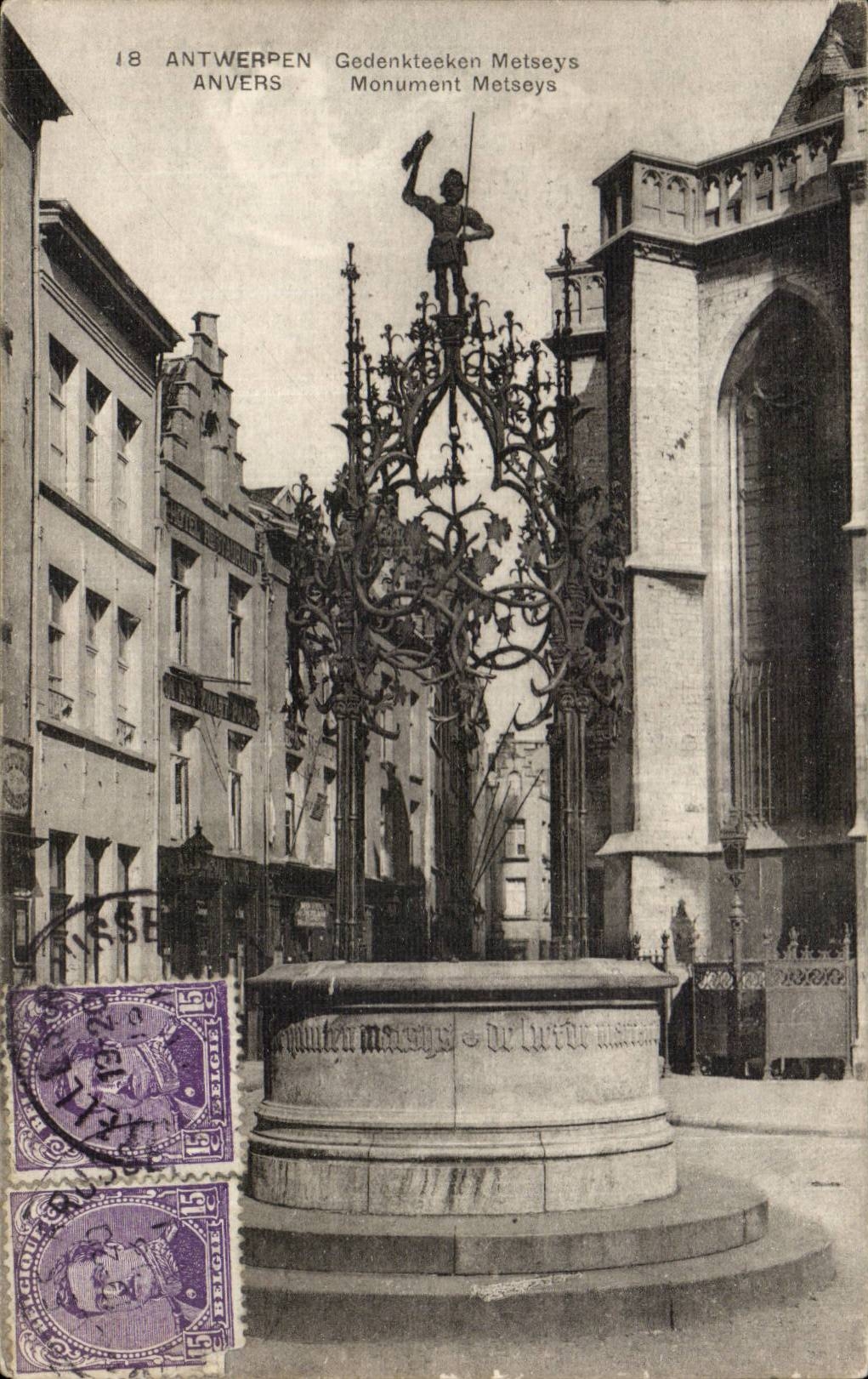 Belgique - Belgien - Anvers - Antwerpen - Monument Metseys - CPA 
