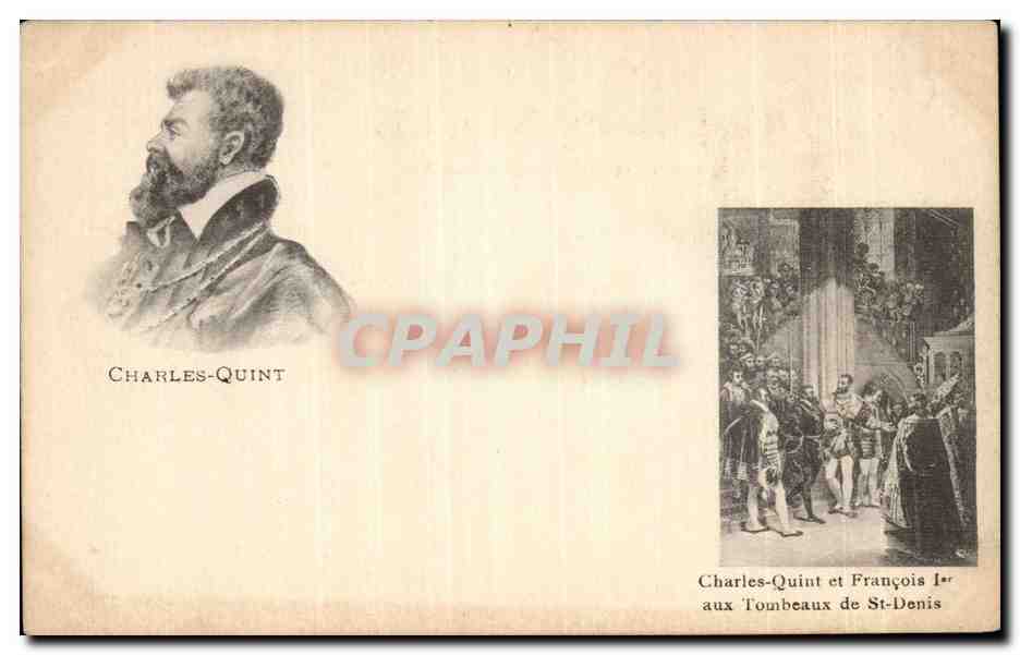 Aux Tombeau St Denis - Charles Quint - CPA 