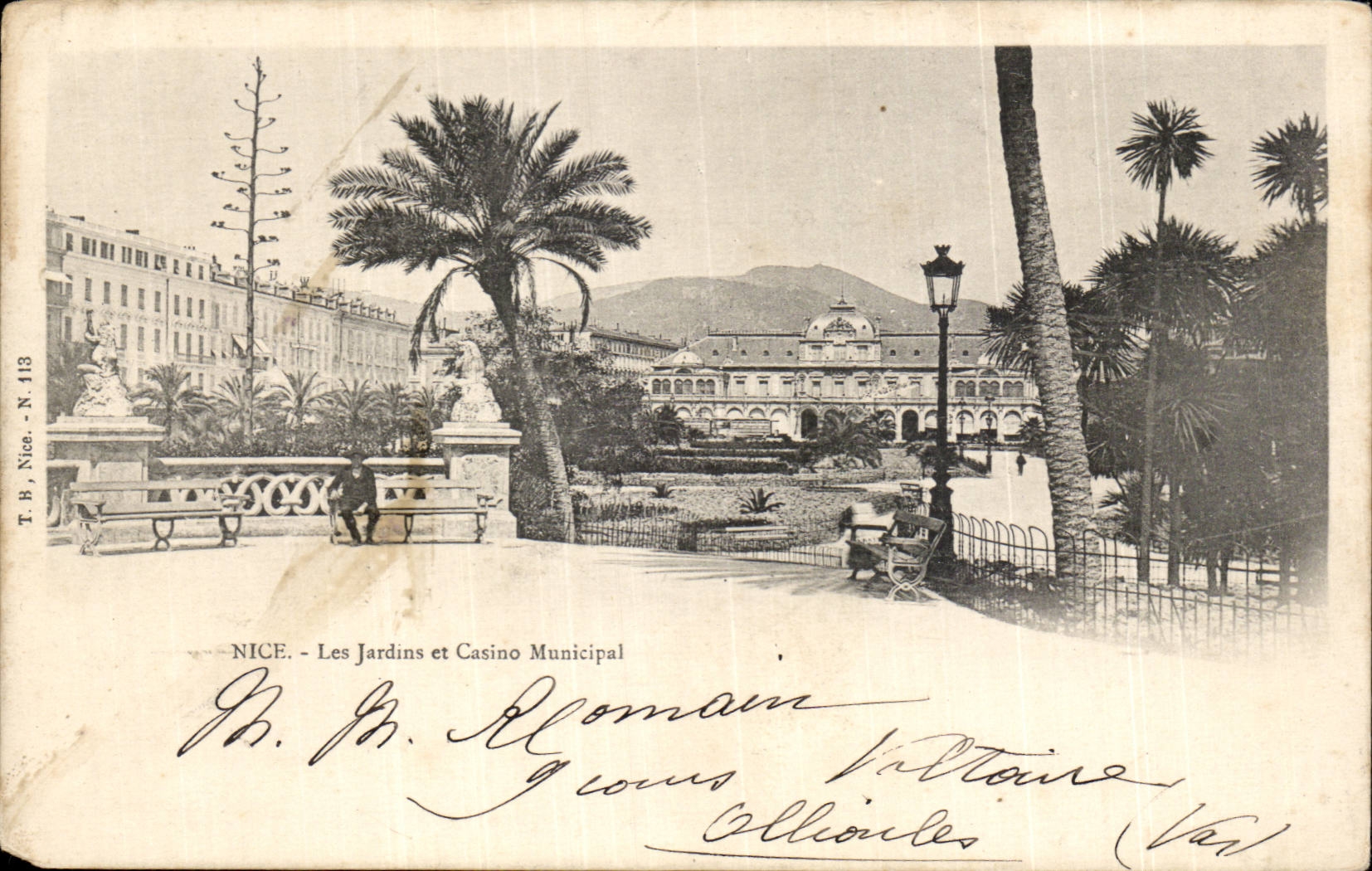 Nice - Les Jardins et le Casino Municipal - CPA 