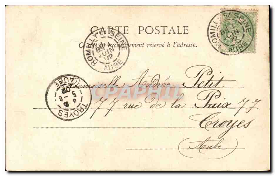 Le Petit Aiglon — Illusion d'optique — Romilly-sur-Seine, 8 juin 1902 — Rückseite