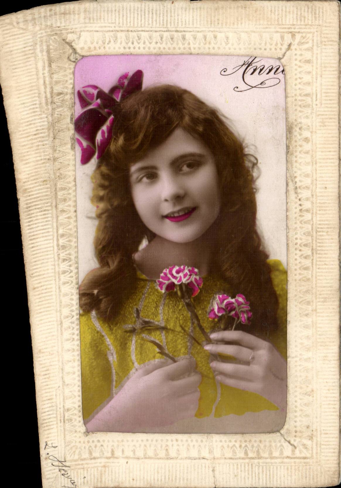 Fantaisie - Enfants - Beautiful Little Girl - Anne - CPA 