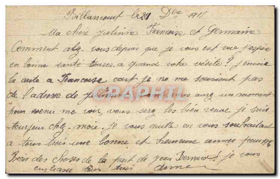 Fantaisie - Homme - Man with large bouquet CPA  — Rückseite