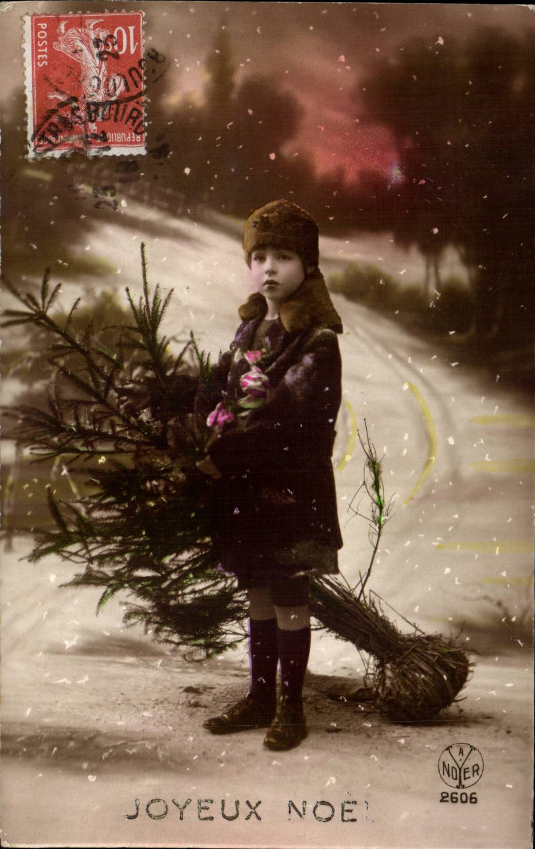 Fantaisie - Enfant - Noel - Christmas Tree - Sapin CPA 
