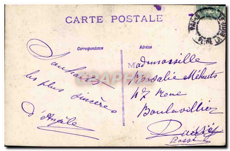 Femme en robe à volants — 1000 Baisers pour 1907 — GROB — Reverso