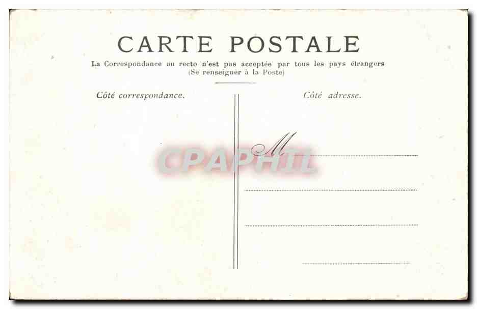 Versailles - -La Galeries des Batailles CPA  — Verso