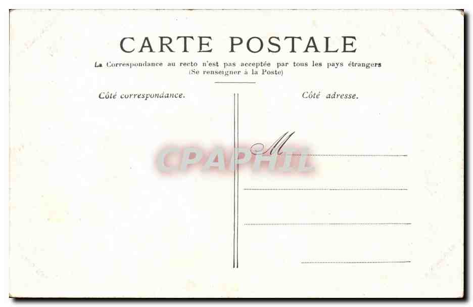 Versailles - Grand Trianon CPA  — Verso