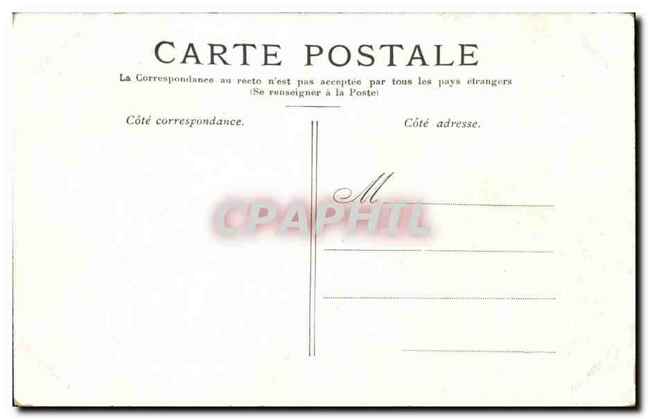 Versailles - Les Grandes Eaux CPA  — Verso