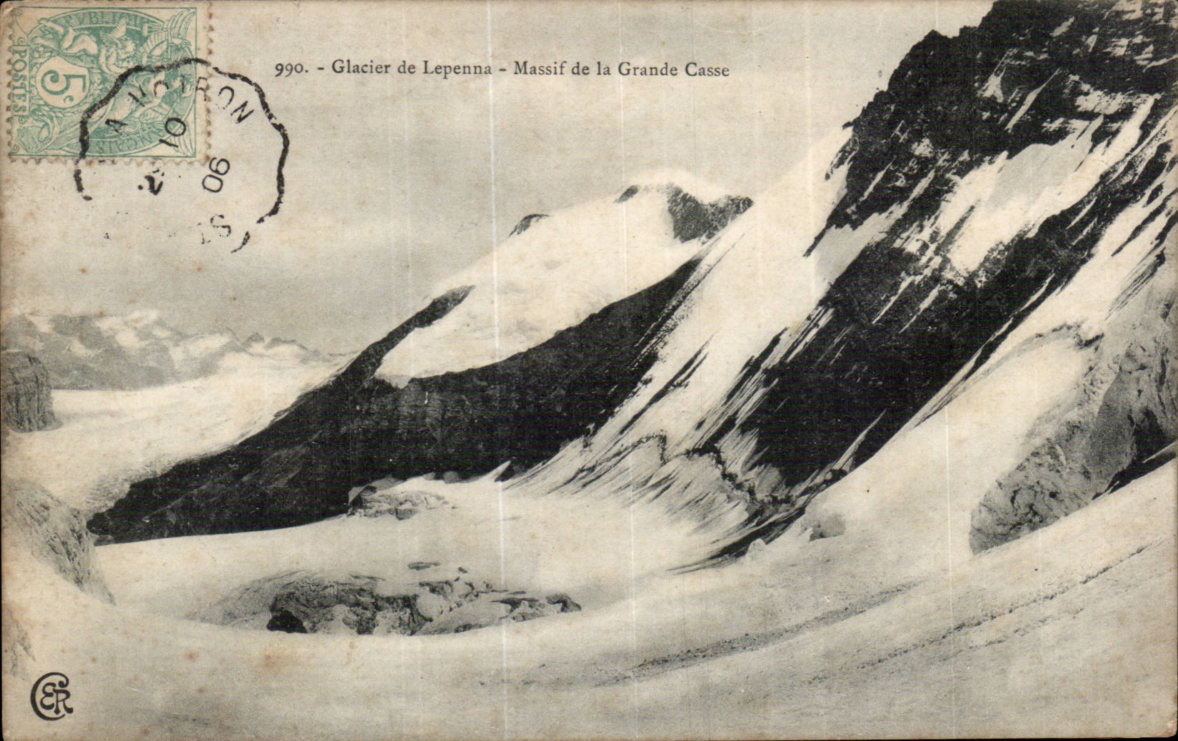 Massif de la Grande Casse - Glacier de Lepenna - CPA 