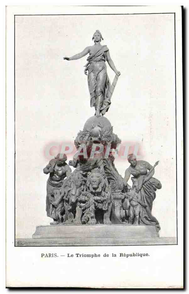 Paris - Le Triomphe de la Republique - CPA 