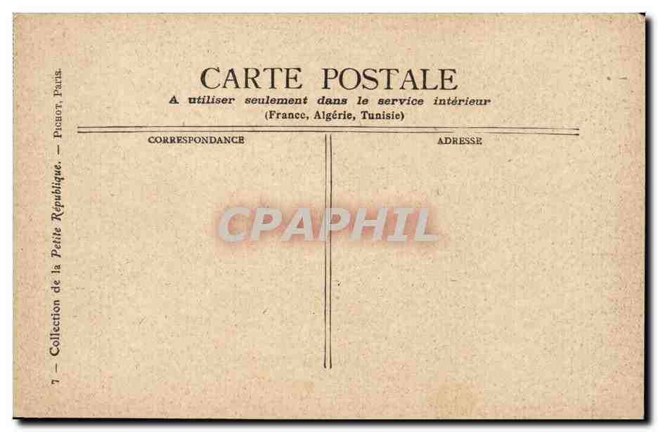 Paris - 5 - Le Pantheon - CPA  — Verso