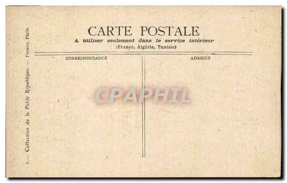 Paris - 1 - Le Palais Boubon - CPA  — Rückseite