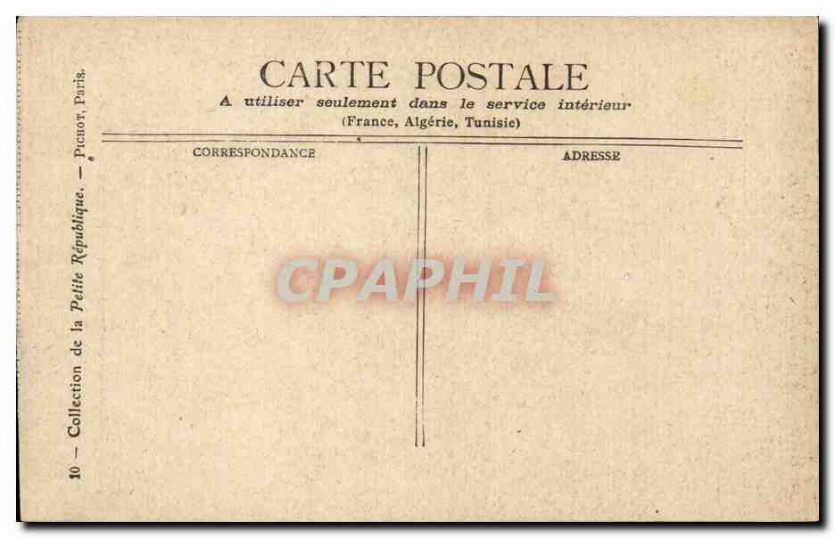 Paris - 2 - La Rue Reaumur - au 111 La Petite Republique - CPA  — Rückseite