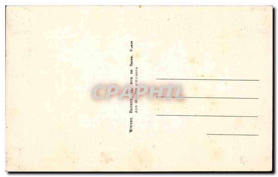 Arts - Tableaux - Florence - Firenze - Raphael - Vierge du Grand Duc - Italia - Italie - CPA  — Verso