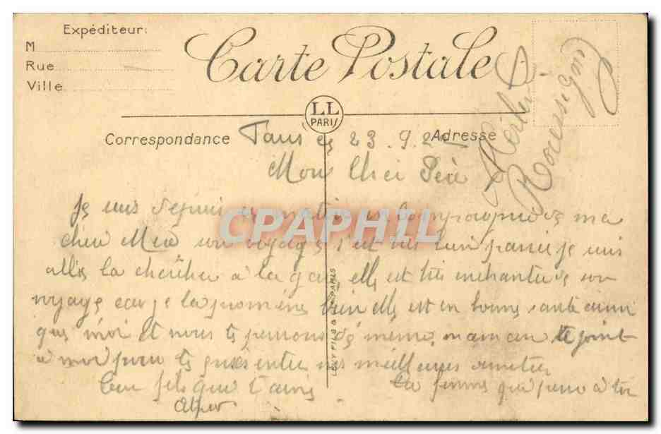Paris - 1 - Panorama des Huits Ponts - CPA  — Verso