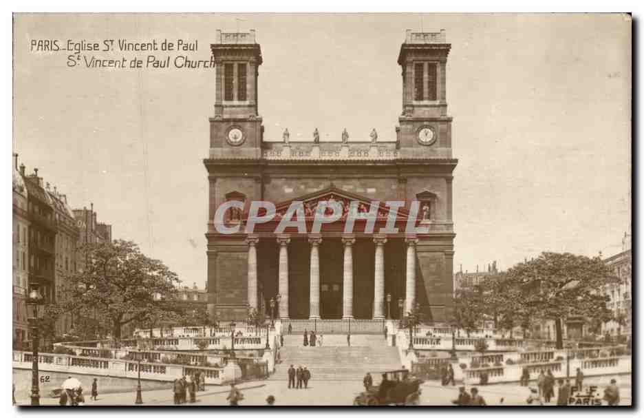Paris - 10 - Eglise Saint Vincent du Paul - CPA 