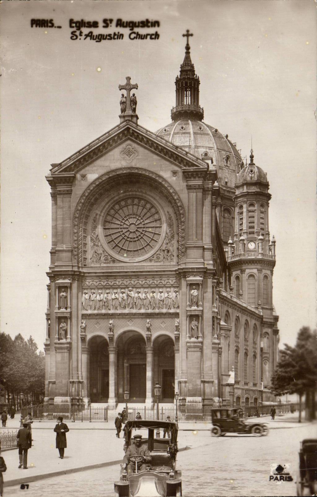 Paris - 8 - Eglise Saint Augustin - CPA 