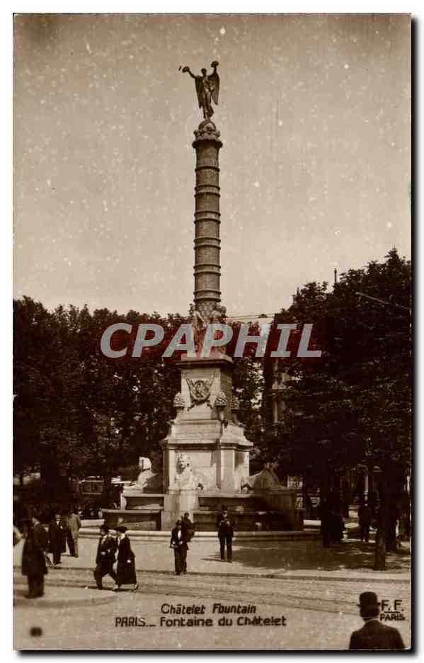 Paris - 1 - Fontaine du Chatelet - CPA 