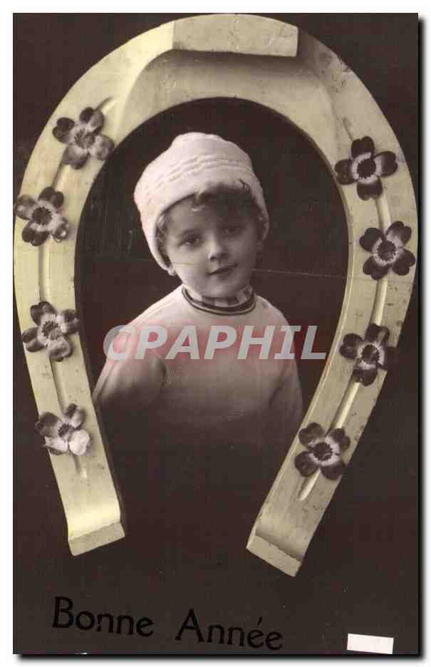CPA Fantaisie Enfant Fer a cheval