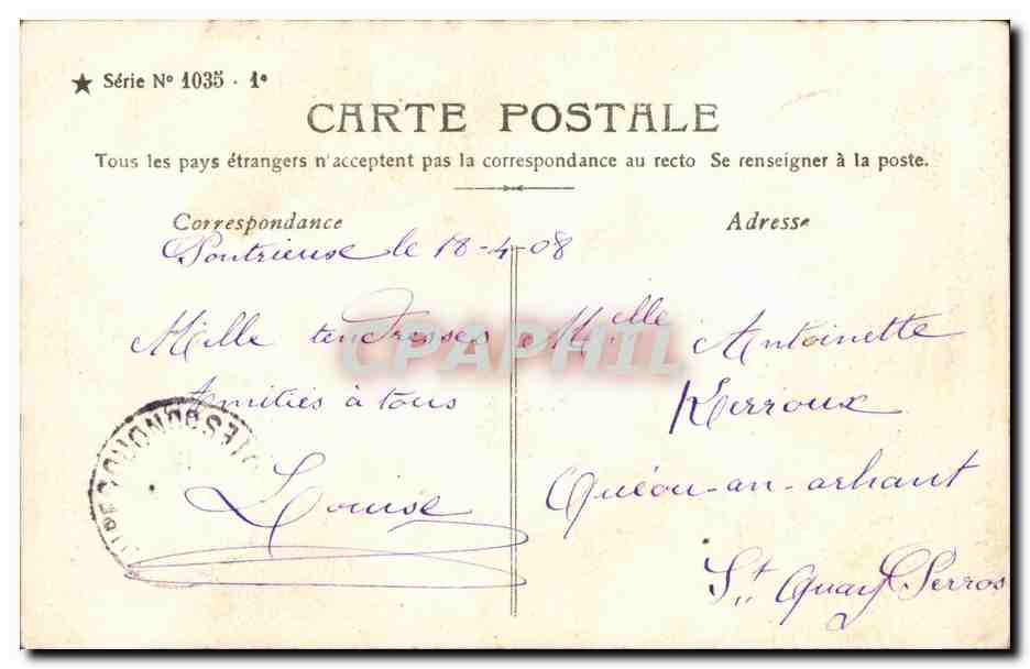 CPA Fantaisie Enfant Cloches de paques Easter — Rückseite