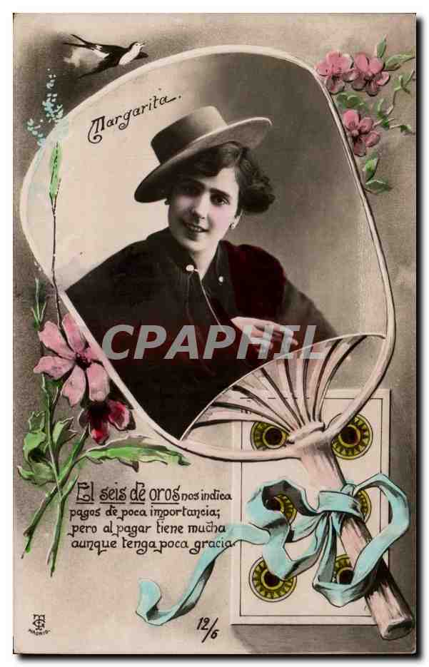 Femme au chapeau — Margarita — éditeur E. R. & Cie, n° 12/6