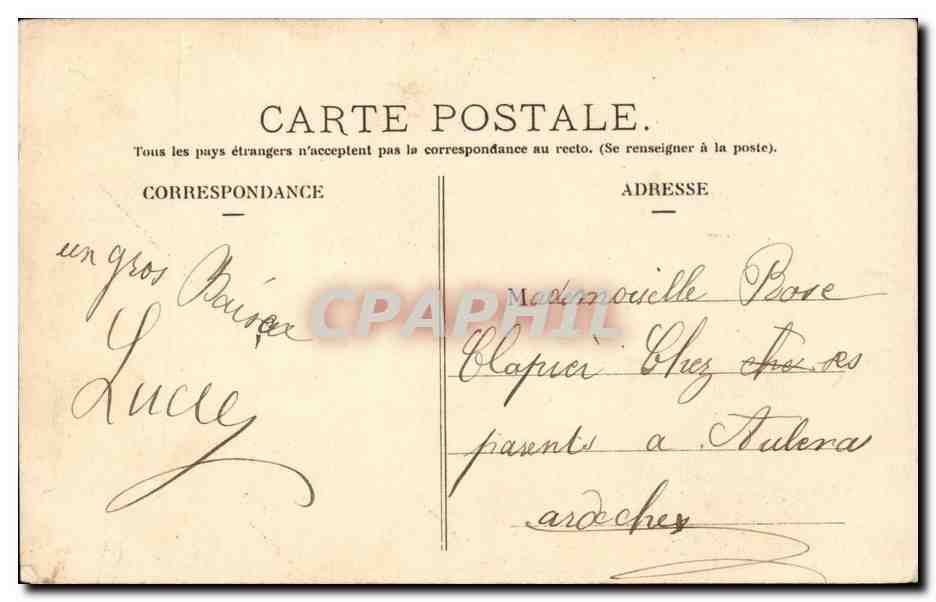 CPA Fantaisie Enfant  — Rückseite
