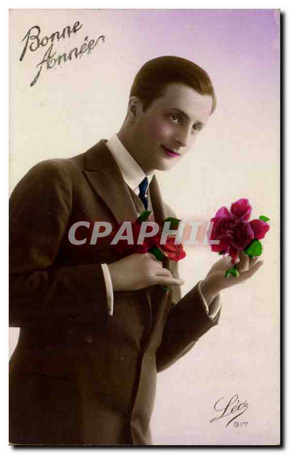 CPA Fantaisie Homme Bonne annee
