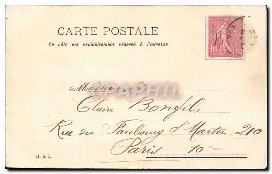 CPA Fantaisie Hirondelle Bon pour 366 jours de bonheur — Rückseite