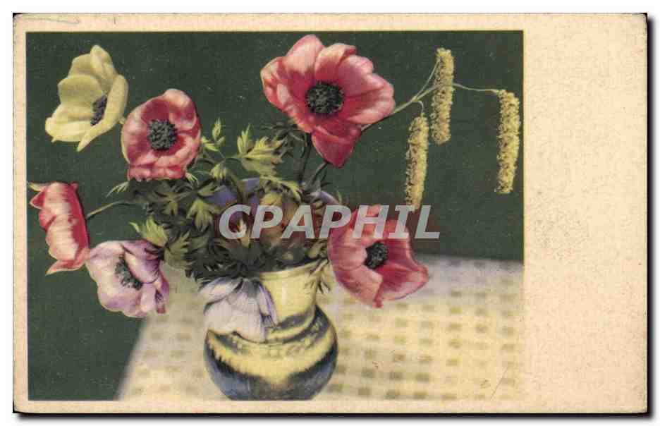 CPA Fantaisie Fleurs