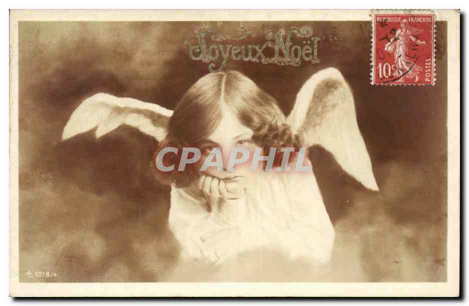 CPA Fantaisie Enfant Joyeux Noel Christmas Ange Angel