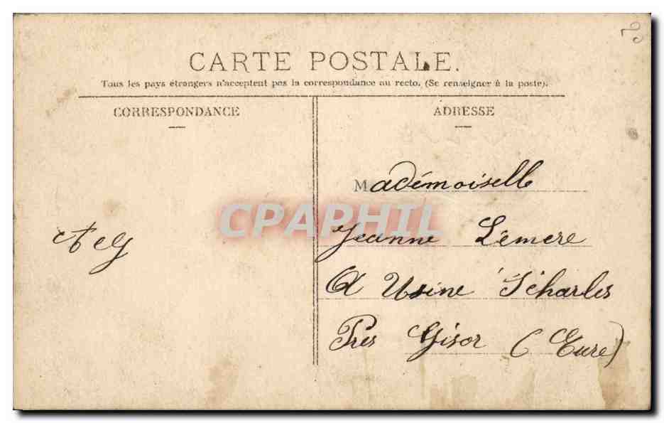 CPA Fantaisie Enfant — Rückseite