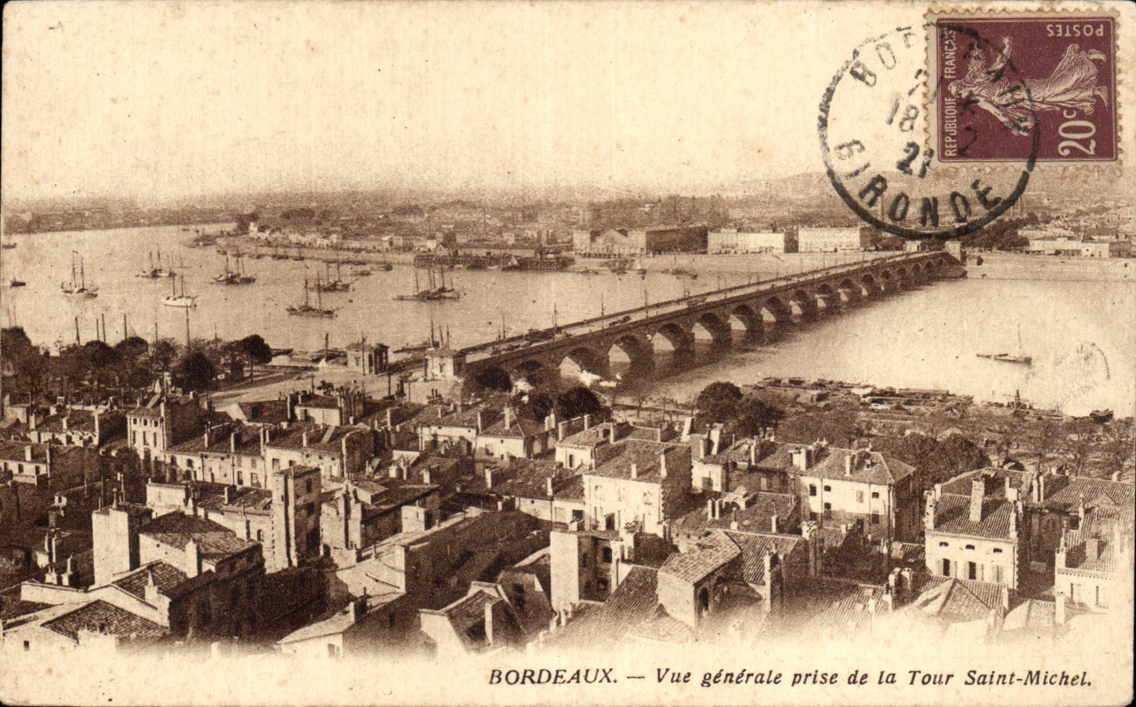 Bordeaux CPA Vue generale prise de la tour Saint Michel