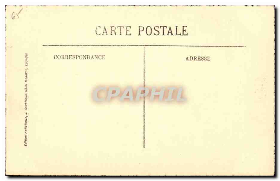 Lourdes CPA les piscines — Rückseite