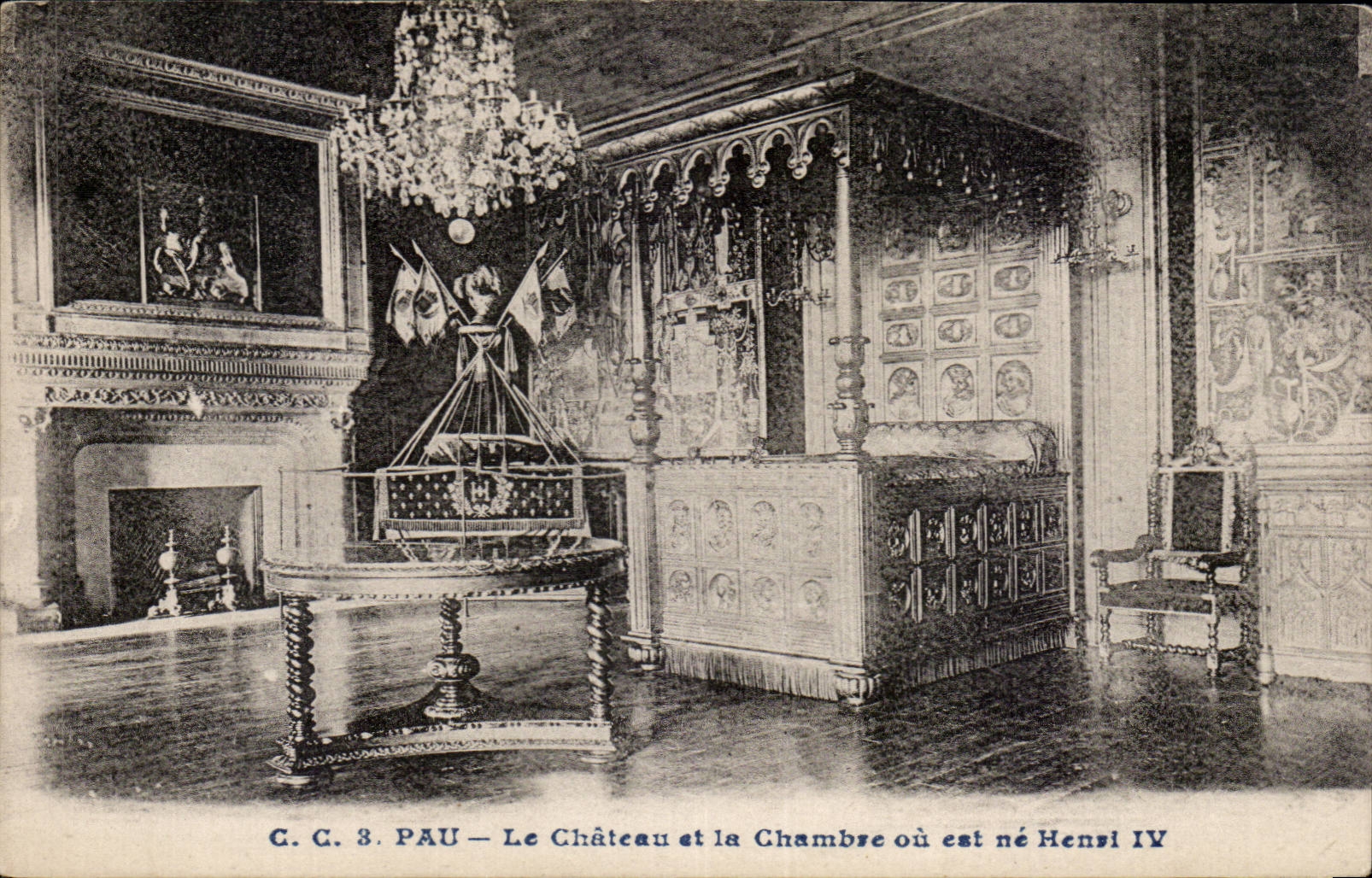Pau — Le Château et la Chambre où est né Henri IV — G. C. 3