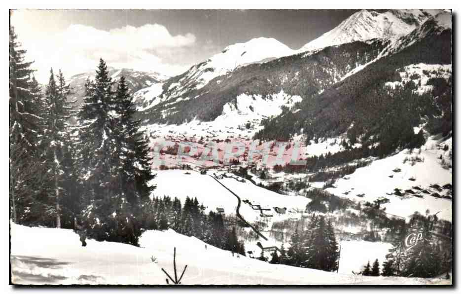 Les Contamines-Montjoie — vue générale de la station depuis le chemin de fer — C.A.P. (62) Réal-Photo
