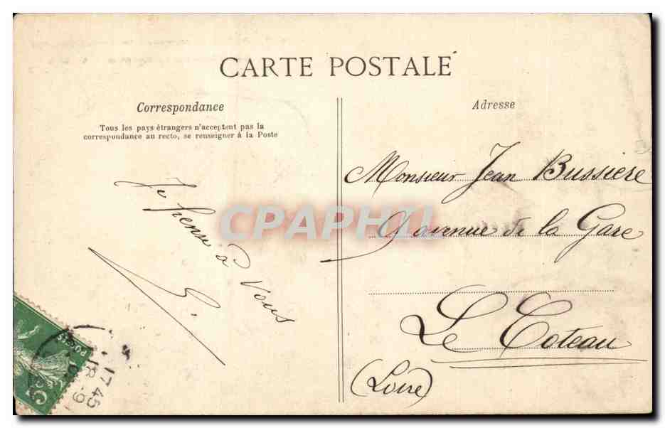 Paris CPA Mairie du 1er Saint Germain l'auxerrois — Verso