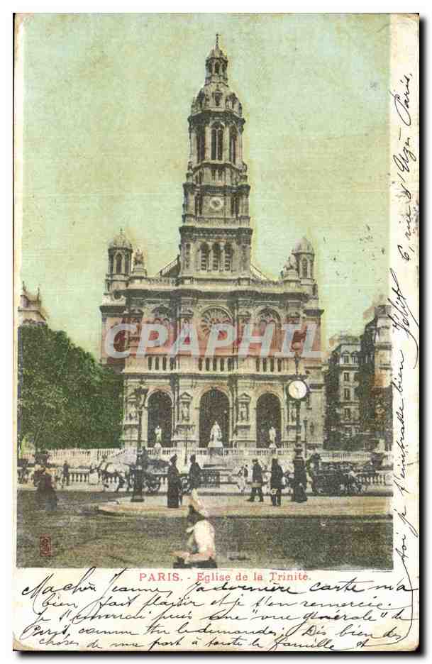 Paris CPA Eglise de la Trinite