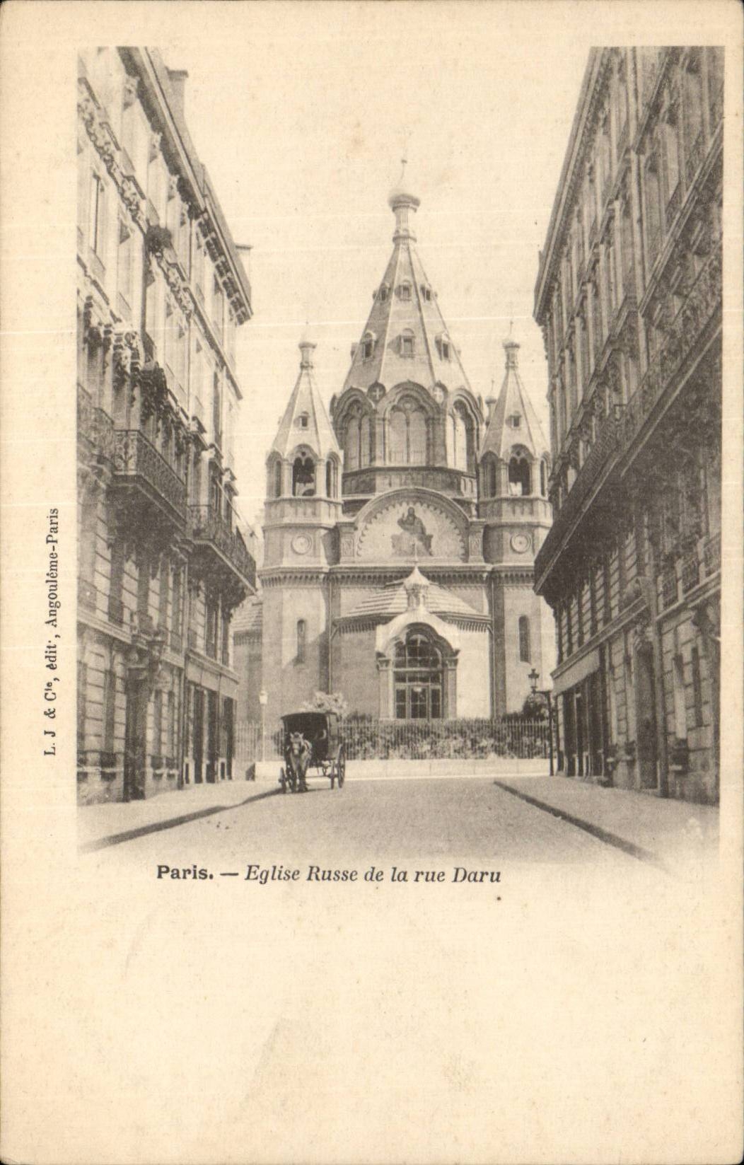 Paris CPA Eglise russe de la Rue Daru Russian church