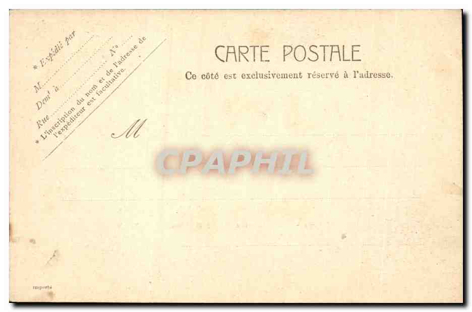 Paris CPA Le petit palais — Verso