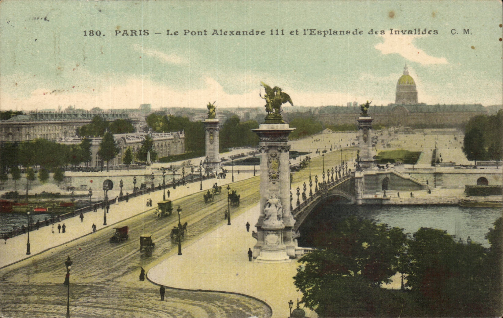 Paris CPA Pont Alexandre III et Esplanade des Invalides