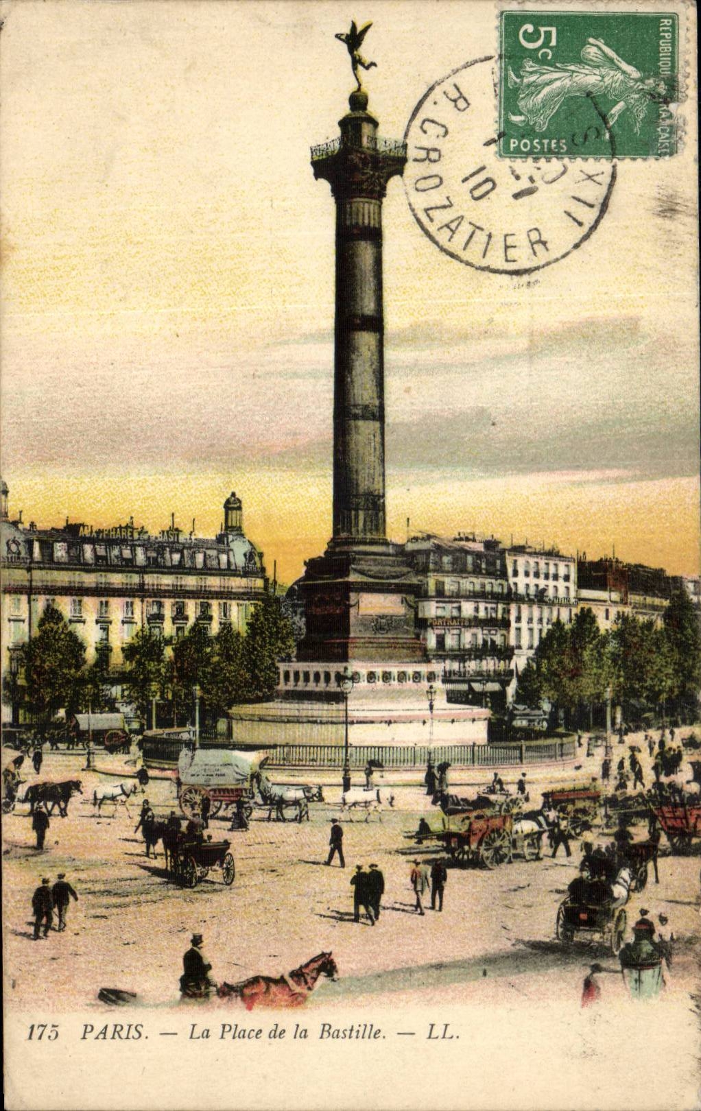 Paris CPA Place de la Bastille